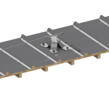 Producte Linha de vida sobre bases dissipadoras para coberturas em Zinc-chilla